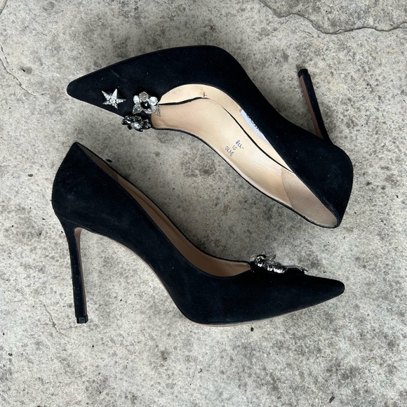 Jimmy Choo Jasmine Black Suede pump with crystals, size 37 - Picture 3 of 12